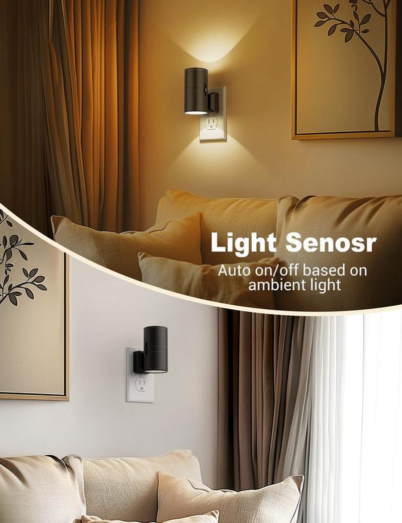 DORESSHOP Wall Sconce-Style Night Light, Stylish Lamp, Baby Lights for Bedroom, Led Light for Bedroom & Hallway, Auto Night Light as Living Room Decor, Tiktokshopbacktoschool
