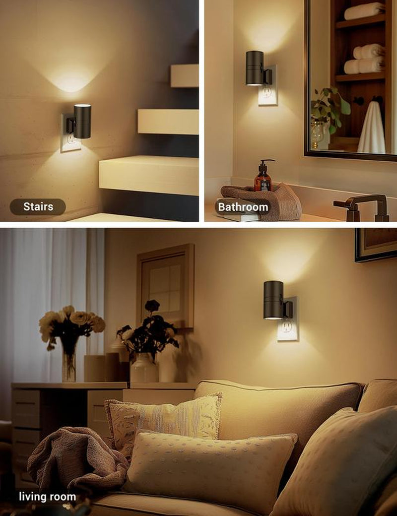 DORESSHOP Wall Sconce-Style Night Light, Stylish Lamp, Baby Lights for Bedroom, Led Light for Bedroom & Hallway, Auto Night Light as Living Room Decor, Tiktokshopbacktoschool