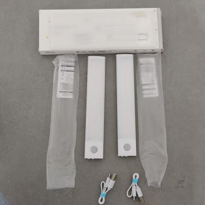 LED under Cabinet Light, Rechargeable Magnetic Strip Lights, Indoor Motion-Sensor Light, under Closet Light for Kitchen, Closet, Cabinet, LED Lights for Bedroom